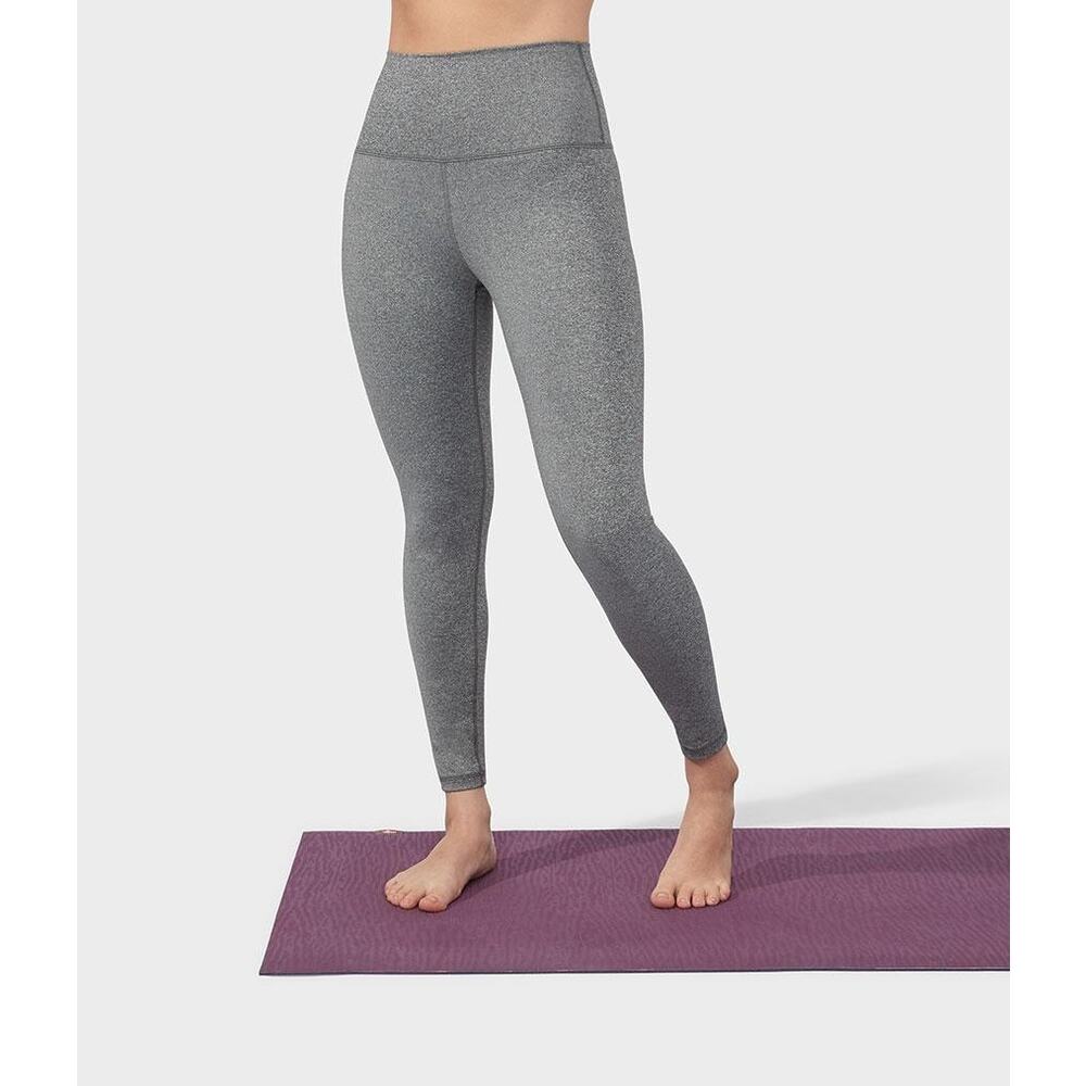Manduka Womens Foundation Leggings, Small, Gray